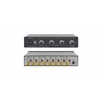 4x4 Composite Video & Stereo Audio Matrix Switcher (265MHz)